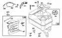 Fuel Tank (2) Quart Diagram and Parts List for 082232-0386-01  Briggs and Stratton Engine